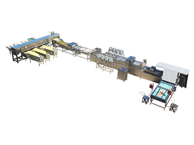 Línea de procesamiento de huevos 303A con limpieza, clasificación y envasado automático